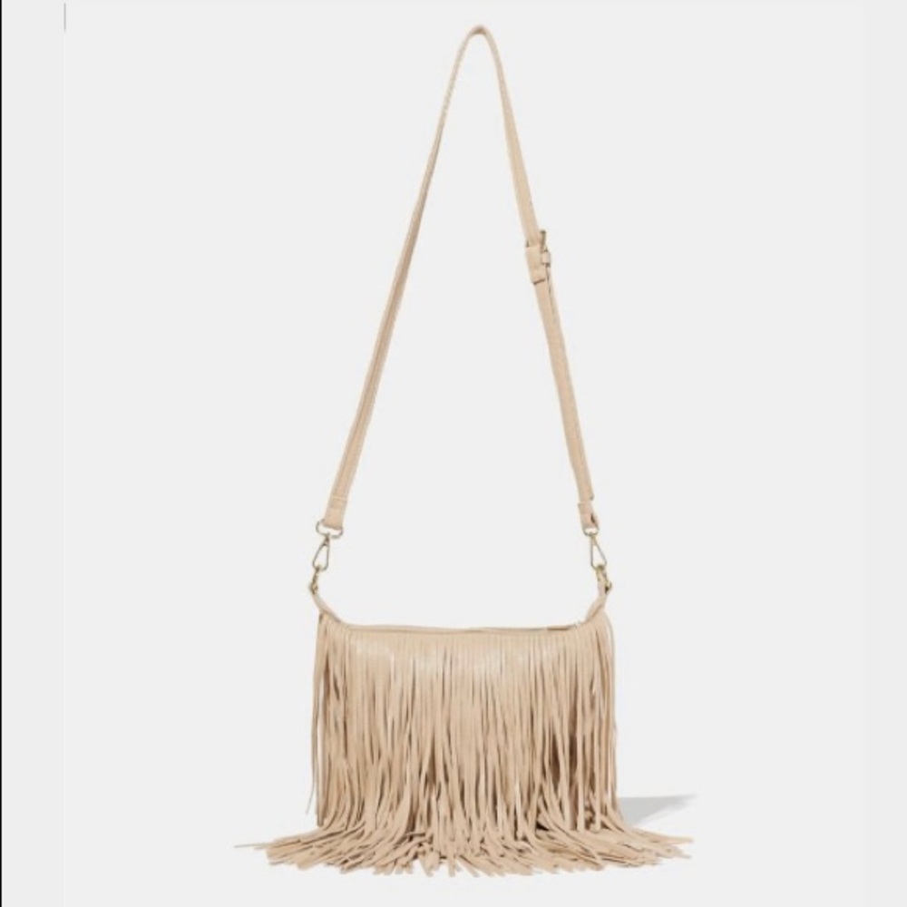 Charming Charlie’s fringe body cross bag